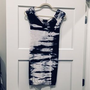 NWOT Bebe Tie Dye Bodycon Dress